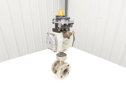 Warren Controls 1.5" CW-12MW  Ball Valve Flanged w/Pneumatic Actuator