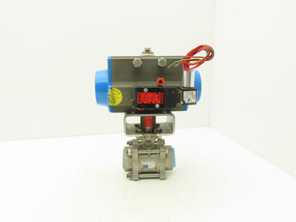 Marwin UT-2.5-SR-05 Pneumatic Actuator 1.5"NPT Stainless Ball Valve 8733FTRS-15A