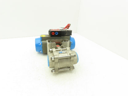 Marwin UT-2.5-SR-05 Pneumatic Actuator 1.5"NPT Stainless Ball Valve 8733FTRS-15A