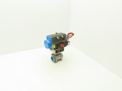 Marwin UT-2.5-SR-05 Pneumatic Actuator 1.5"NPT Stainless Ball Valve 8733FTRS-15A
