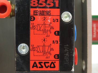 Marwin UT-2.5-SR-05 Pneumatic Actuator 1.5"NPT Stainless Ball Valve 8733FTRS-15A