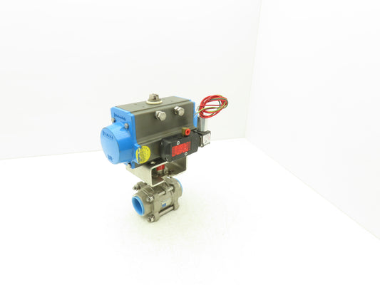 Marwin UT-2.5-SR-05 Pneumatic Actuator 1.5"NPT Stainless Ball Valve 8733FTRS-15A