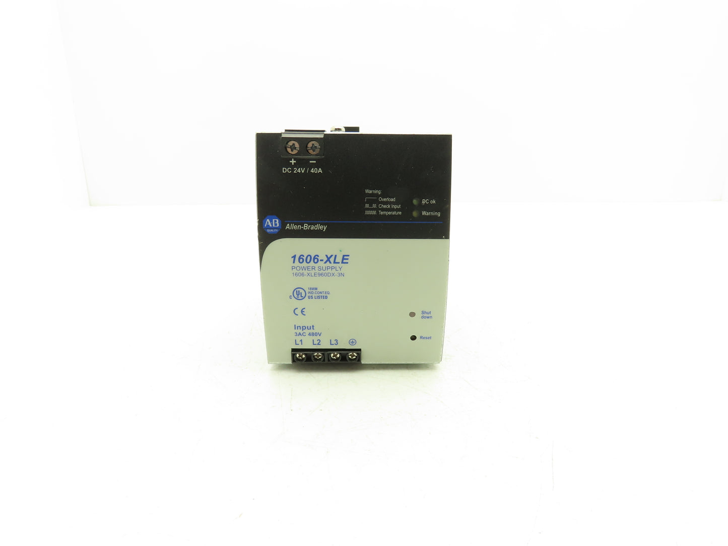 Allen Bradley 1606-XLE Semi Regulated Power Supply 480VAC 3PH Input 24VDC Out