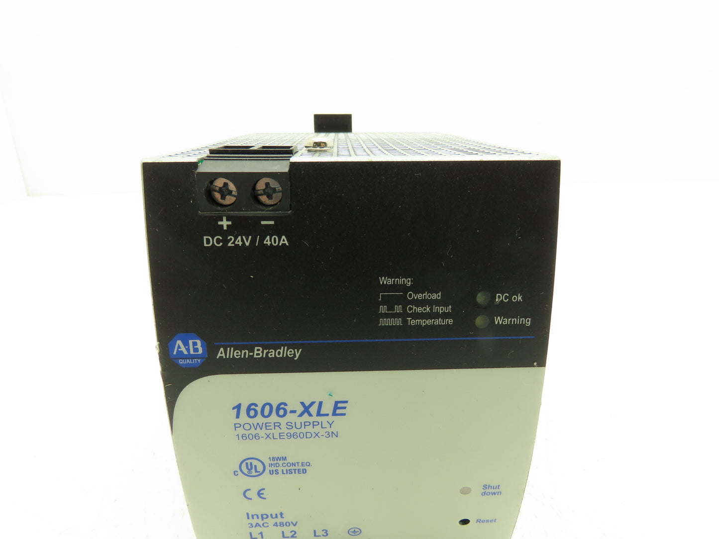 Allen Bradley 1606-XLE Semi Regulated Power Supply 480VAC 3PH Input 24VDC Out