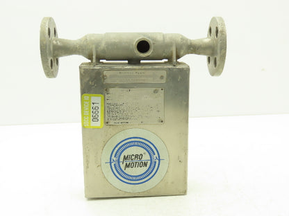 Micro Motion 25S-SS Mass Flow Sensor 1/2" Flanged Coriolis Meter