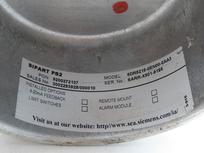 Siemens 6DR5215-0EN00-0AA0 Electro Pneumatic Valve Positioner SIPART PS2 Eexd