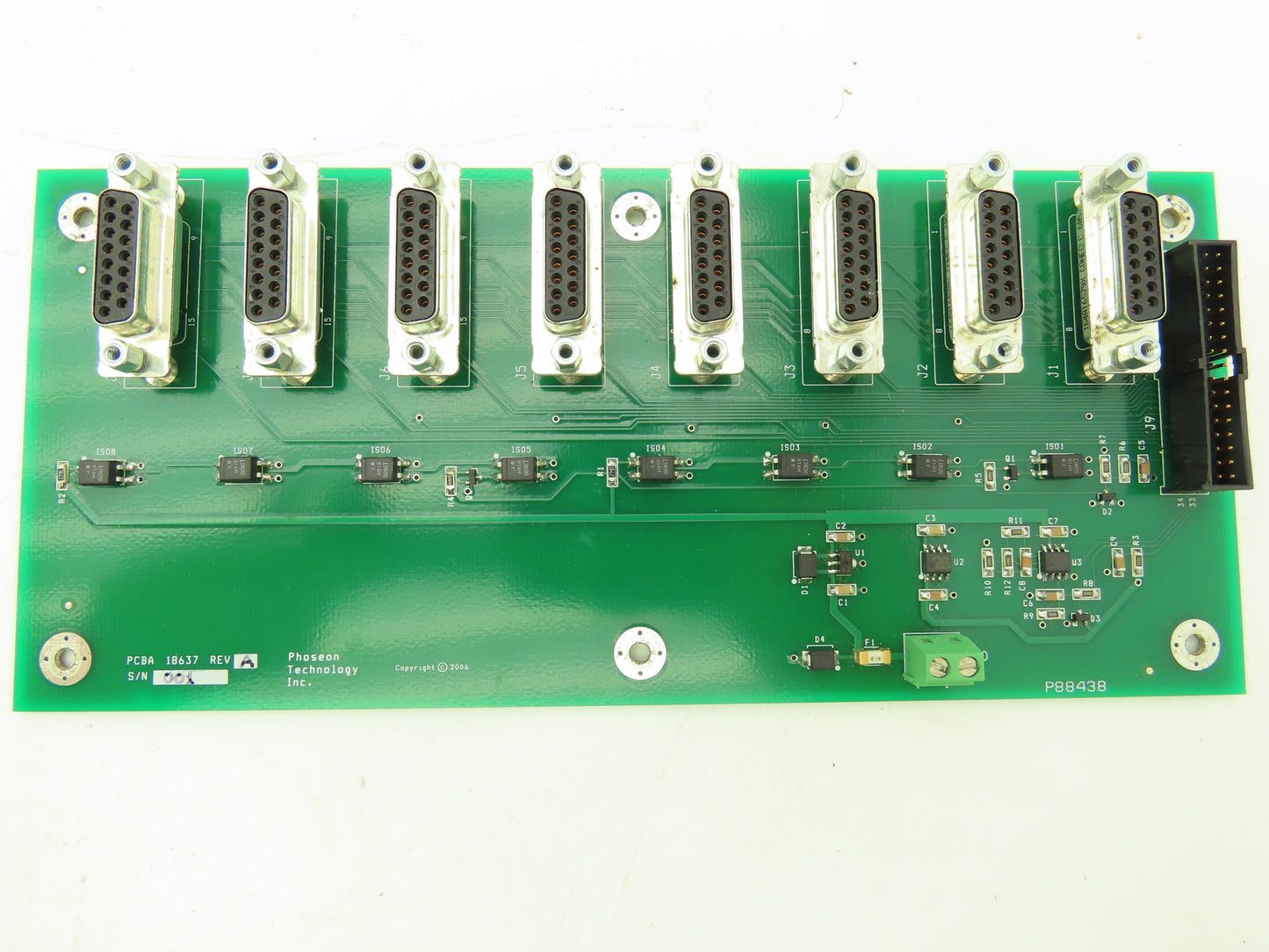 Phoseon Technology PCBA 18637 Control Printed Circuit Board Rev A