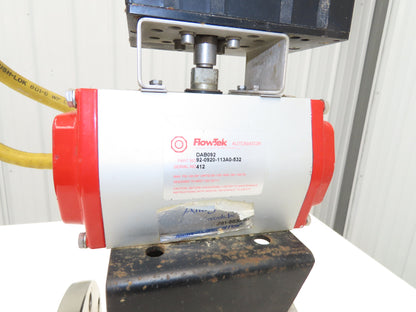 FlowTek 4-150 4" Stainless Ball Valve & Pneumatic Actuator Assembly DAB092