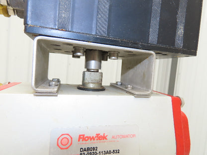 FlowTek 4-150 4" Stainless Ball Valve & Pneumatic Actuator Assembly DAB092