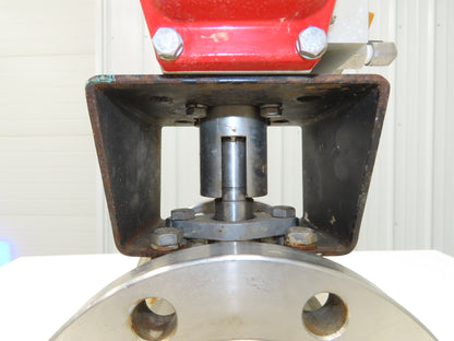 FlowTek 4-150 4" Stainless Ball Valve & Pneumatic Actuator Assembly DAB092
