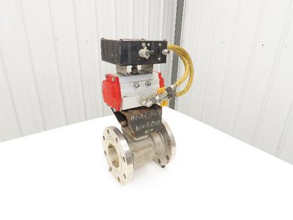 FlowTek 4-150 4" Stainless Ball Valve & Pneumatic Actuator Assembly DAB092
