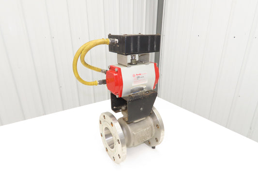 FlowTek 4-150 4" Stainless Ball Valve & Pneumatic Actuator Assembly DAB092