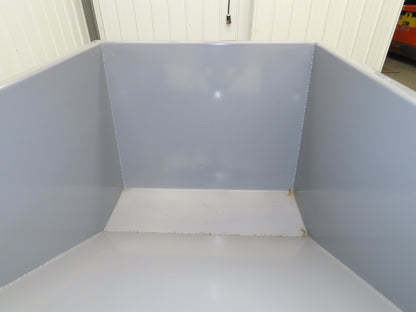 Wright 75555-GRY 3/4 YD Self Dumping Hopper 4000lbs Trash Recycling 10 Gauge Bin