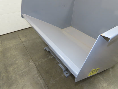 Wright 26099-GRY 2-1/2 YD Self Dumping Hopper 4000lbs Trash Recycle 10 Gauge Bin