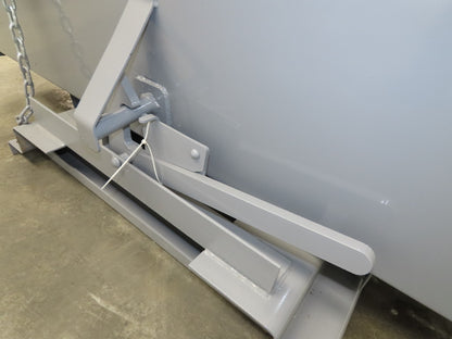Wright 26099-GRY 2-1/2 YD Self Dumping Hopper 4000lbs Trash Recycle 10 Gauge Bin