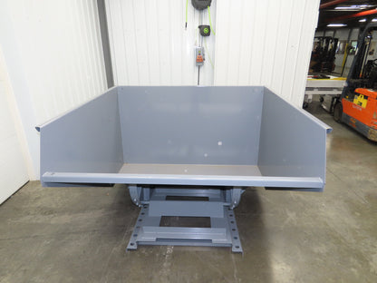 Wright 26099-GRY 2-1/2 YD Self Dumping Hopper 4000lbs Trash Recycle 10 Gauge Bin
