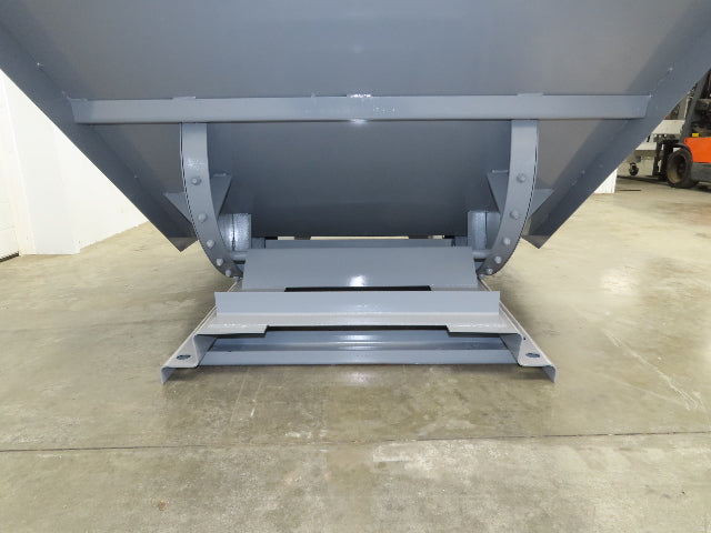 Wright 15055-GRY 1-1/2 YD Self Dumping Hopper 4000lbs Trash Recycle 10 Gauge Bin