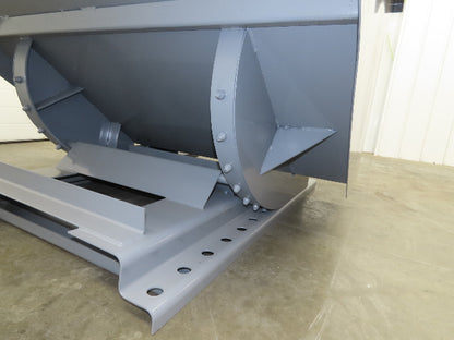 Wright 15055-GRY 1-1/2 YD Self Dumping Hopper 4000lbs Trash Recycle 10 Gauge Bin