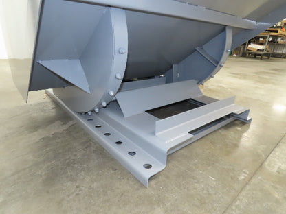 Wright 15055-GRY 1-1/2 YD Self Dumping Hopper 4000lbs Trash Recycle 10 Gauge Bin