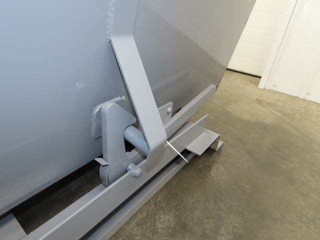 Wright 15055-GRY 1-1/2 YD Self Dumping Hopper 4000lbs Trash Recycle 10 Gauge Bin