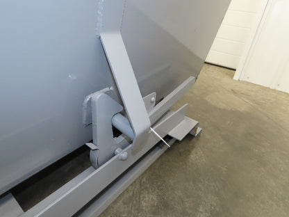 Wright 15055-GRY 1-1/2 YD Self Dumping Hopper 4000lbs Trash Recycle 10 Gauge Bin