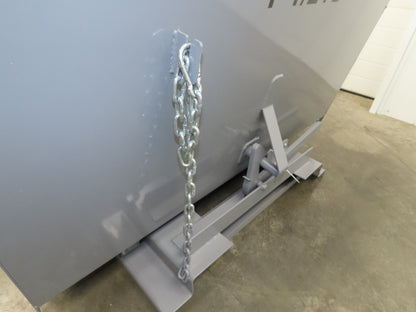 Wright 15055-GRY 1-1/2 YD Self Dumping Hopper 4000lbs Trash Recycle 10 Gauge Bin