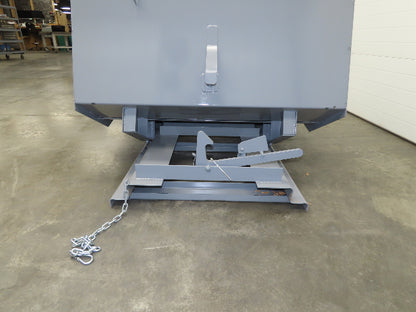 Wright 15055-GRY 1-1/2 YD Self Dumping Hopper 4000lbs Trash Recycle 10 Gauge Bin