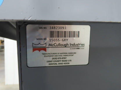 Wright 15055-GRY 1-1/2 YD Self Dumping Hopper 4000lbs Trash Recycle 10 Gauge Bin