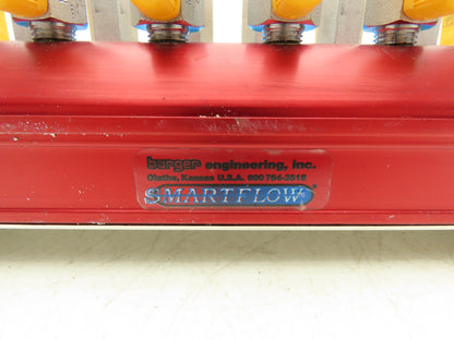 Burger & Brown 8-Station Aluminum Water Cooling Manifold Set Hot & Cold 16 Ports