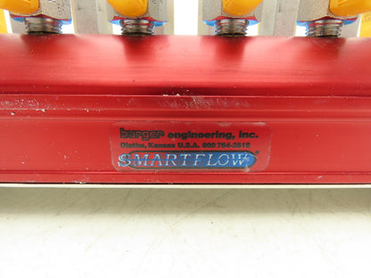 Burger & Brown 8-Station Aluminum Water Cooling Manifold Set Hot & Cold 16 Ports