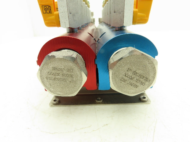 Burger & Brown 8-Station Aluminum Water Cooling Manifold Set Hot & Cold 16 Ports