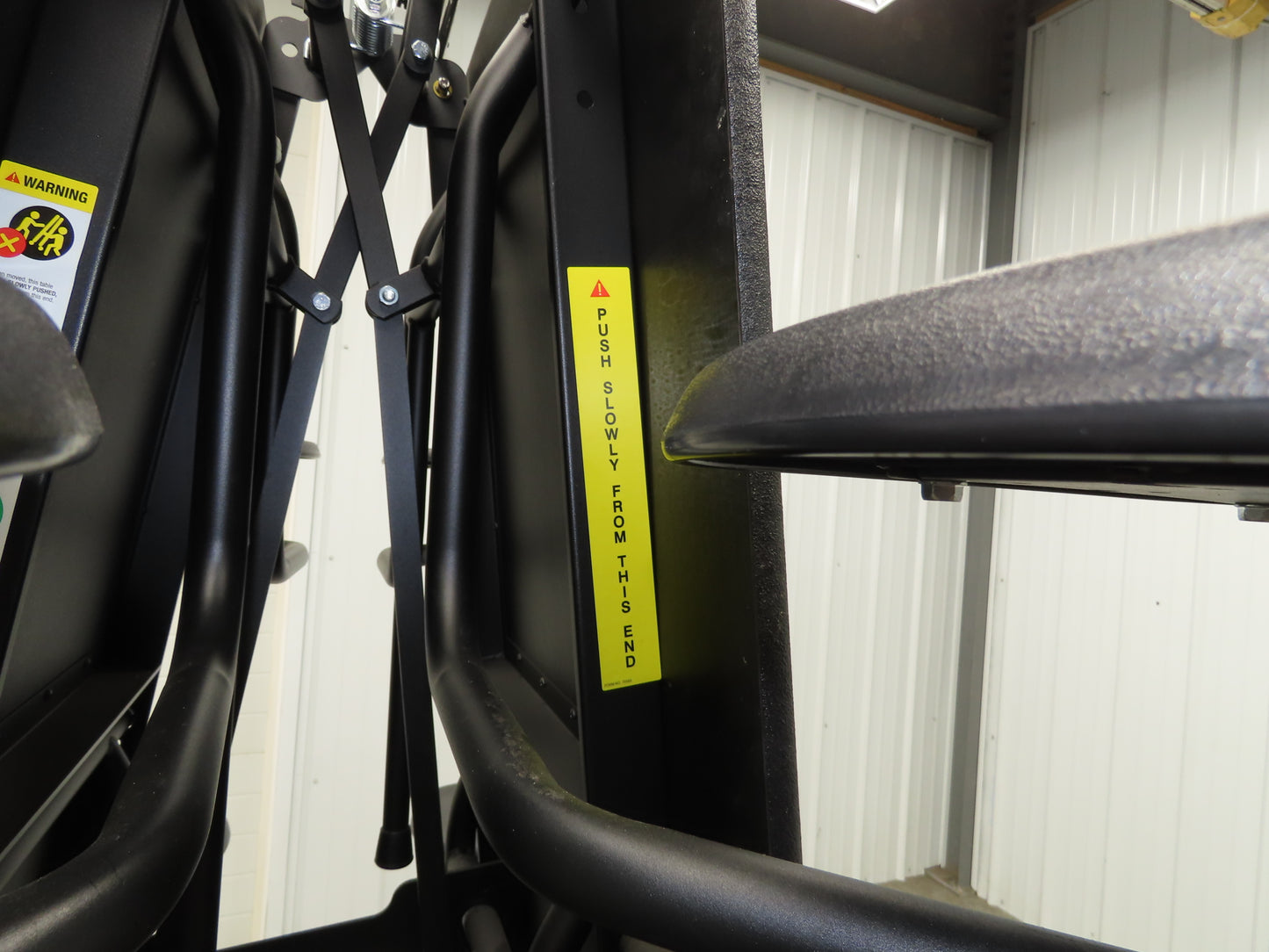 Uline H-9855MAP Mobile Cafeteria Table 12' L 30" W Rectangular 12 Stool Lunch