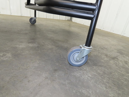 Uline H-9855MAP Mobile Cafeteria Table 12' L 30" W Rectangular 12 Stool Lunch