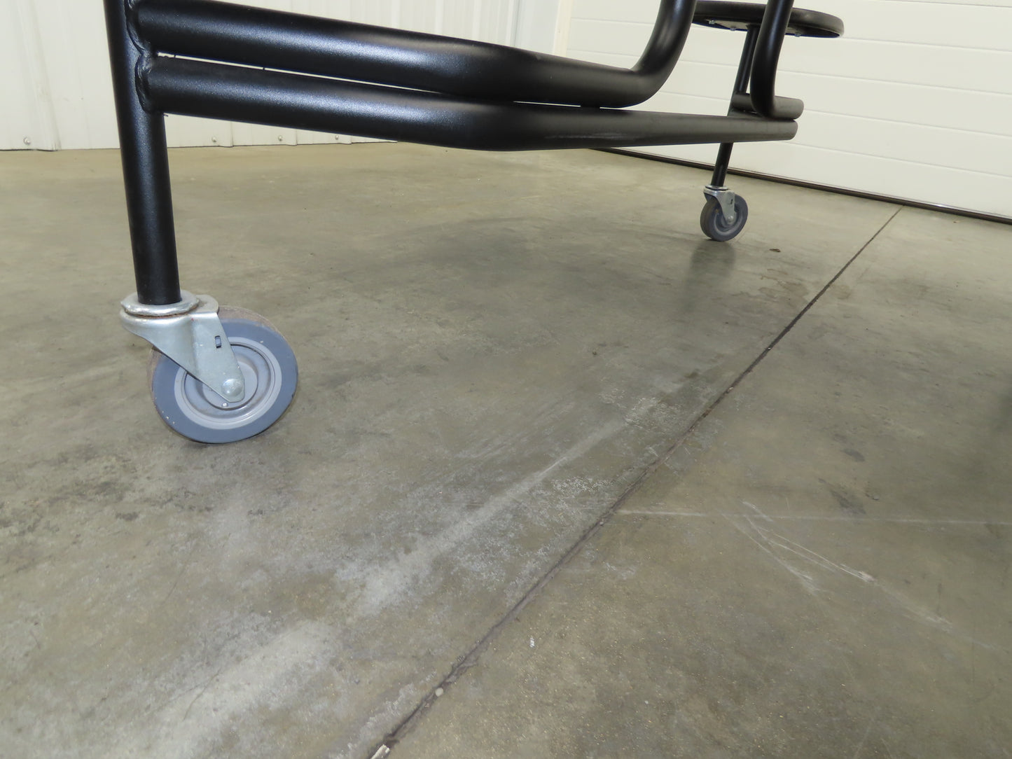 Uline H-9855MAP Mobile Cafeteria Table 12' L 30" W Rectangular 12 Stool Lunch