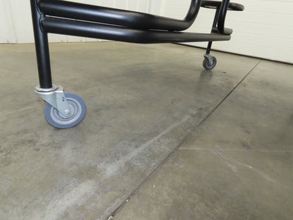 Uline H-9855MAP Mobile Cafeteria Table 12' L 30" W Rectangular 12 Stool Lunch