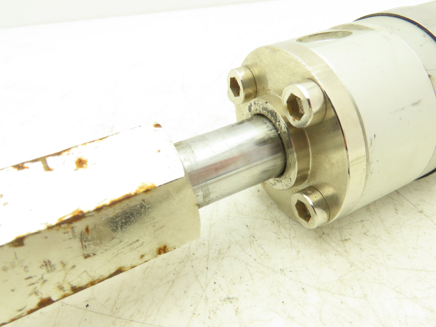 SMC NCDGNN50-0200B-XC8 Pneumatic Air Cylinder 200mm Stroke Adj Rod Stop 145psi