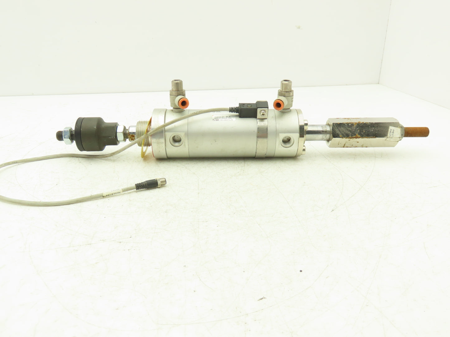 SMC NCDGNN50-0200B-XC8 Pneumatic Air Cylinder 200mm Stroke Adj Rod Stop 145psi
