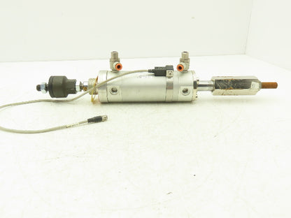 SMC NCDGNN50-0200B-XC8 Pneumatic Air Cylinder 200mm Stroke Adj Rod Stop 145psi