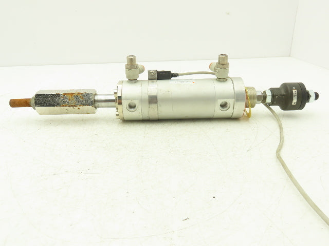 SMC NCDGNN50-0200B-XC8 Pneumatic Air Cylinder 200mm Stroke Adj Rod Stop 145psi