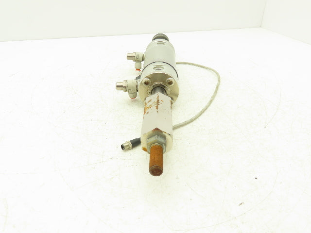 SMC NCDGNN50-0200B-XC8 Pneumatic Air Cylinder 200mm Stroke Adj Rod Stop 145psi