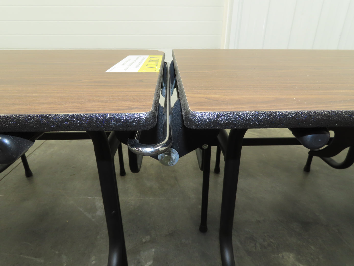 Uline H-9855MAP Mobile Cafeteria Table 12' L 30" W Rectangular 12 Stool Lunch