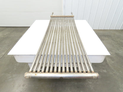 Custom Stainless Heat Exchanger Radiator 72 x 24" Area 1" Pipe 316L Tubing