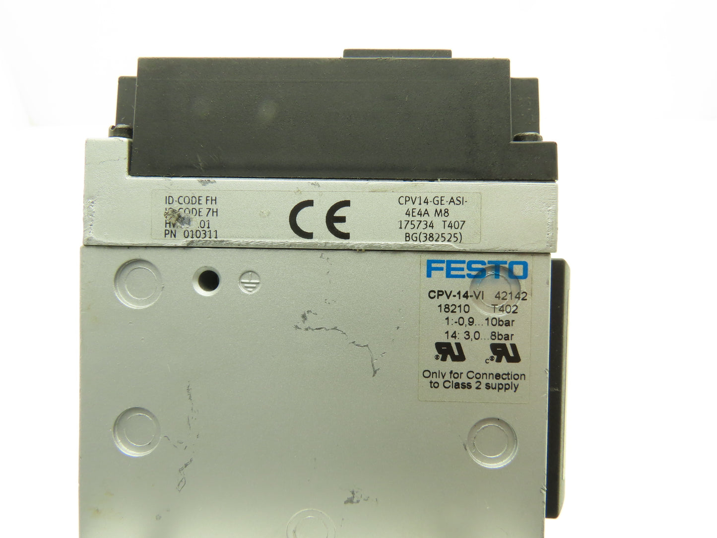 Festo 010311/161 360 Pneumatic 4 Valve Assembly 161 360 T407 Air Manifold