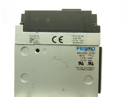 Festo 010311/161 360 Pneumatic 4 Valve Assembly 161 360 T407 Air Manifold