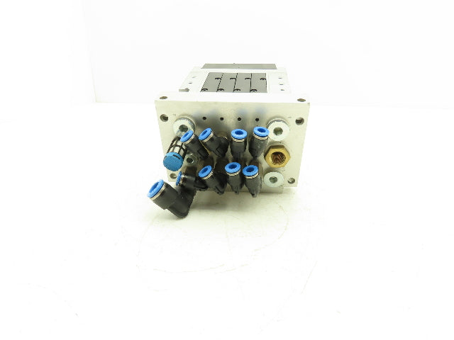 Festo 010311/161 360 Pneumatic 4 Valve Assembly 161 360 T407 Air Manifold