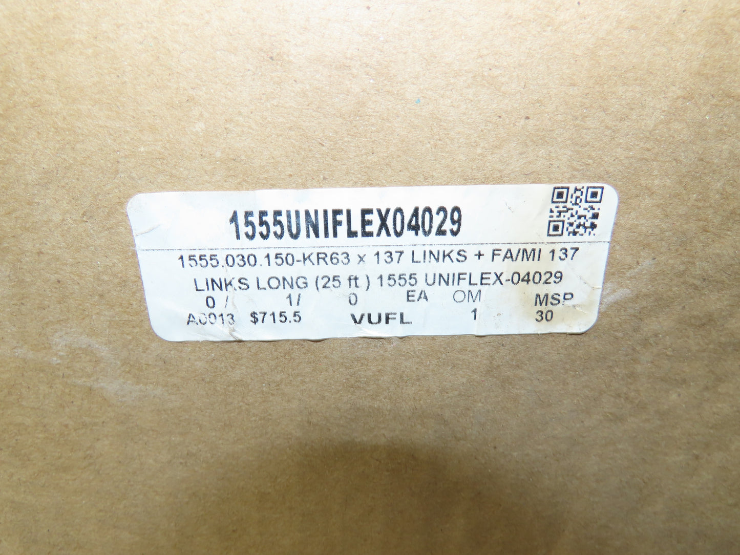 Kabelschlepp 1555.030.150-KR63 Energy Chain Cable Carrier 38x150mm ID 25' Length