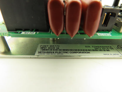 Mitsubishi FCU7-DX771 Control Card for Operator Interface Unit 24VDC 5A