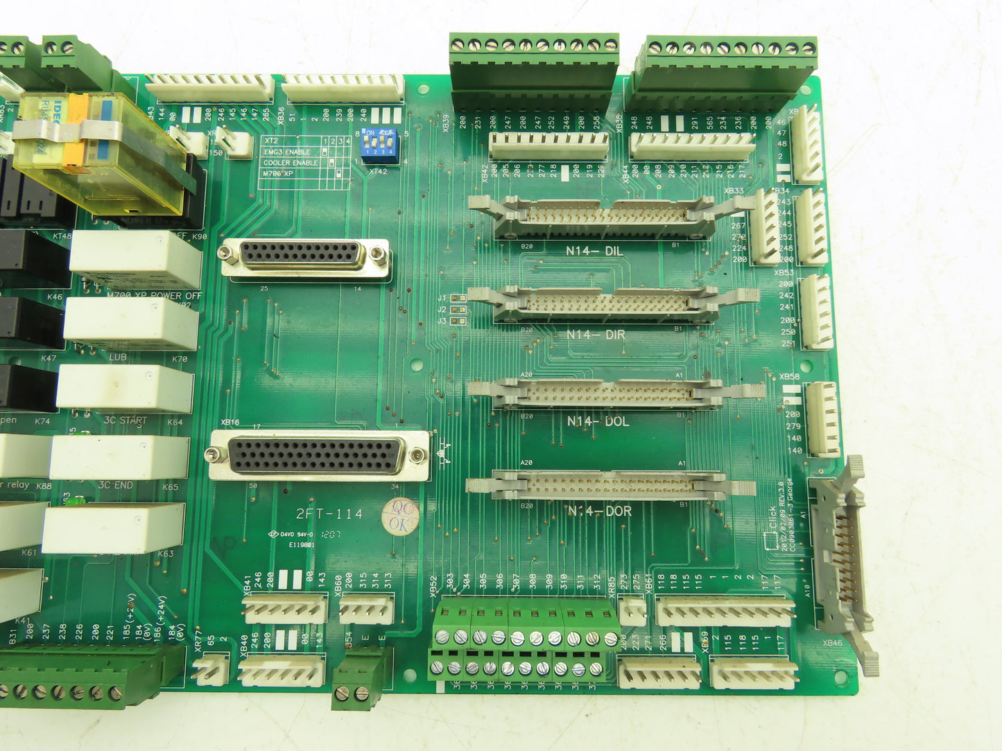 Hartford IN-M70-A02 Relay Printed Circuit Board