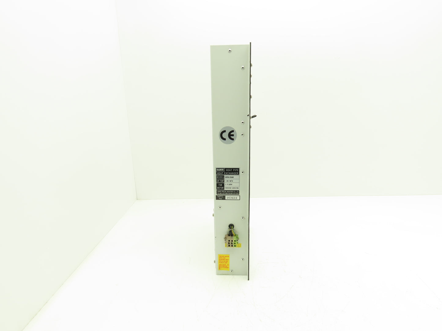 Harbor Precise Industries HPW-05AR Heat Pipe Heat Exchanger 220VAC 1PH