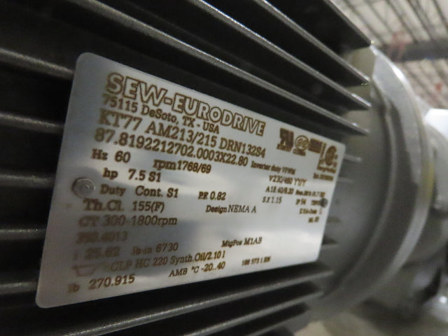 Hytrol BPC 43"x 55' Slider Bed Conveyor 41" Belt 7.5Hp 3PH Center Drive 170fpm